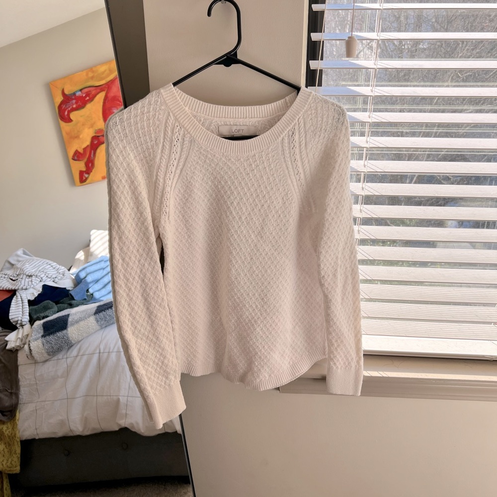 Loft scoop neck sweater. Good condition.